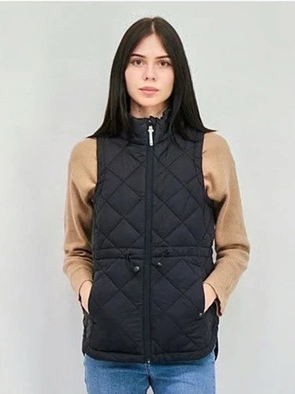 Bearpaw Quilted Puffer Vest in Black, NWOT, size M